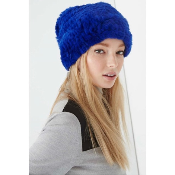 Rebecca Minkoff Genuine Rabbit Fur Hat NWT Retail $198 main image 5